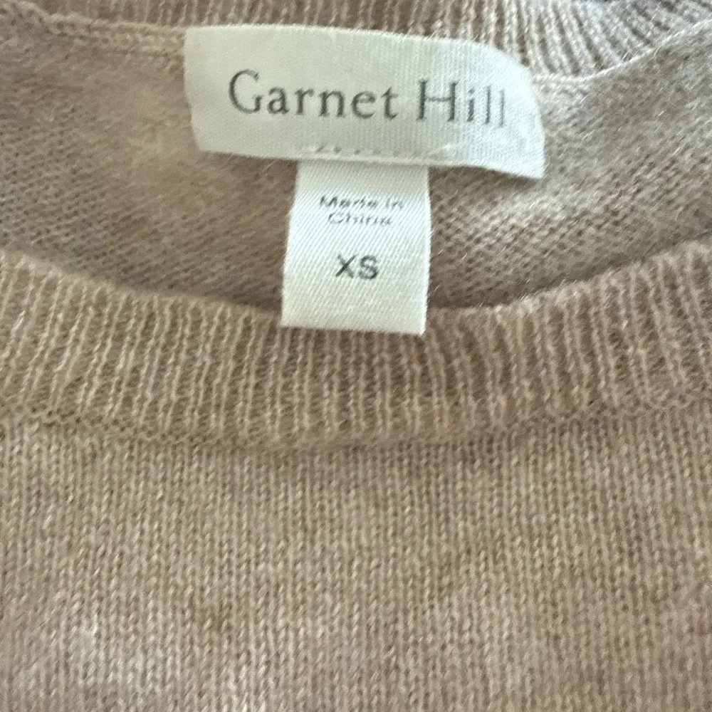 Garnet Hill 100% Cashmere Shirttail Sweater Size XS